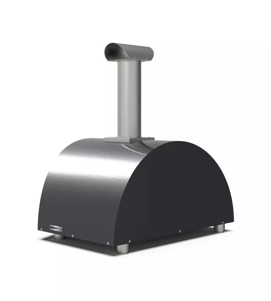 FORNO PIZZA A LEGNA ALFA "MODERNO" COLORE NERO 2 PIZZE
