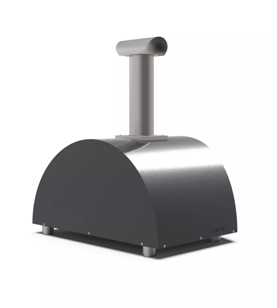 FORNO PIZZA A LEGNA ALFA "MODERNO" COLORE NERO 2 PIZZE