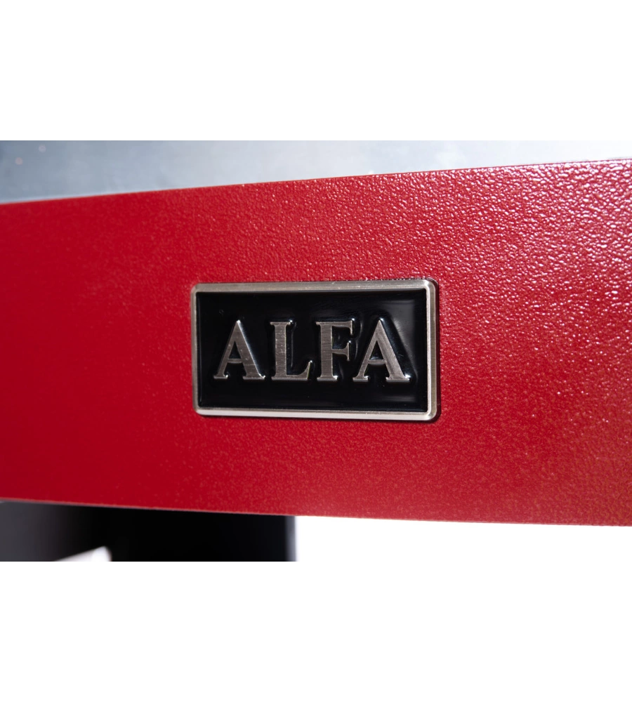 FORNO PIZZA A LEGNA ALFA "MODERNO" COLORE ROSSO 2 PIZZE