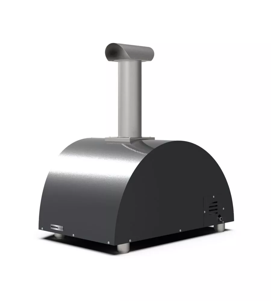 FORNO PIZZA A GAS ALFA "MODERNO" COLORE NERO 2 PIZZE