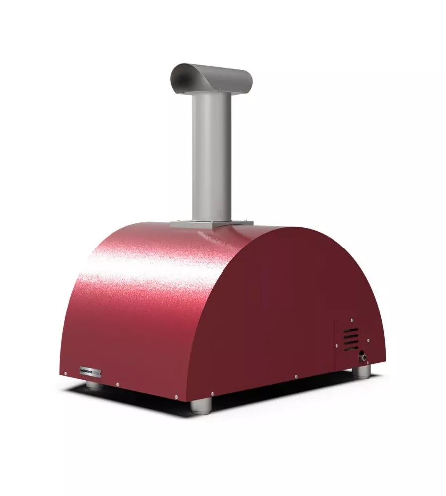 FORNO PIZZA A GAS ALFA "MODERNO" COLORE ROSSO 2 PIZZE