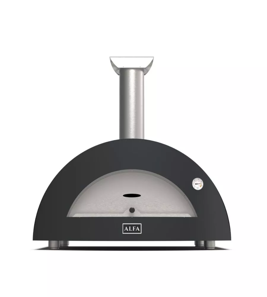 FORNO PIZZA A LEGNA ALFA "MODERNO" COLORE NERO 3 PIZZE