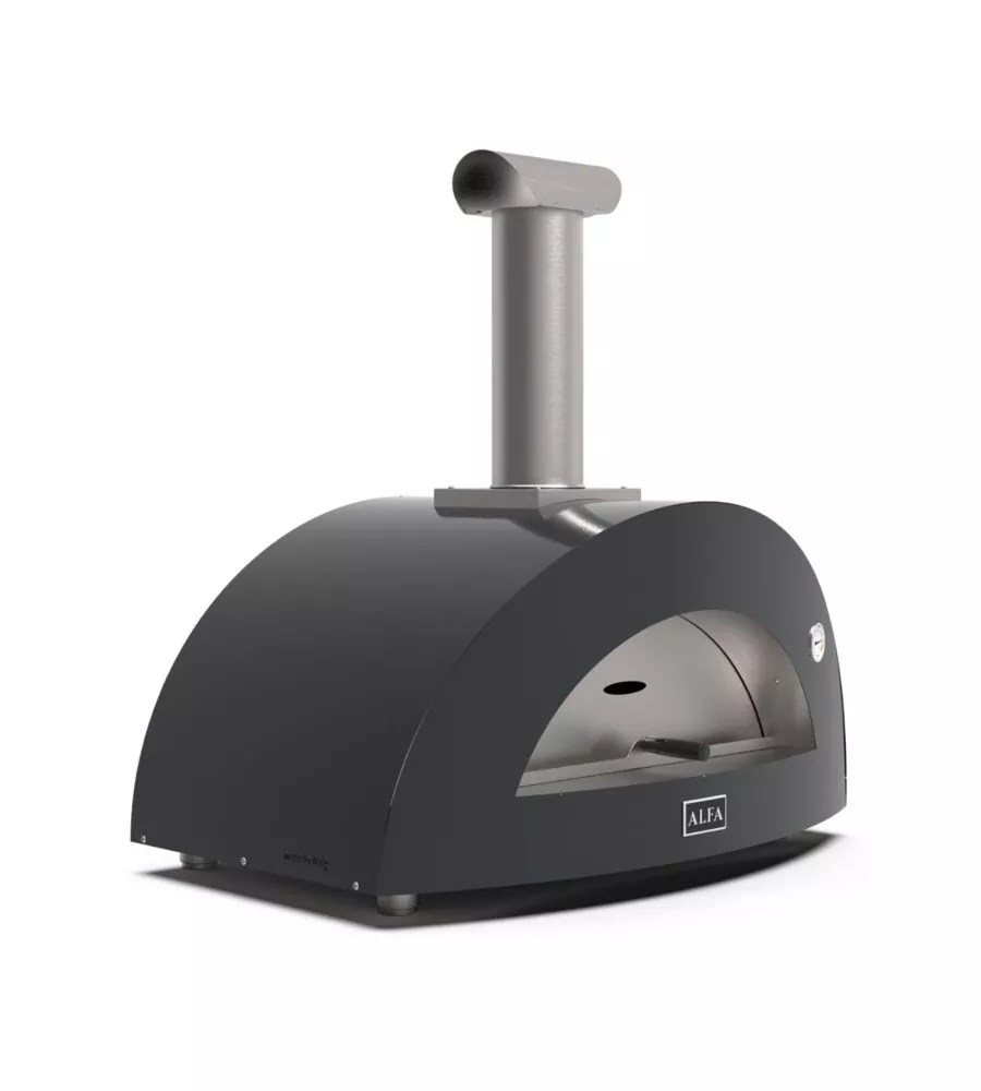 FORNO PIZZA A LEGNA ALFA "MODERNO" COLORE NERO 3 PIZZE