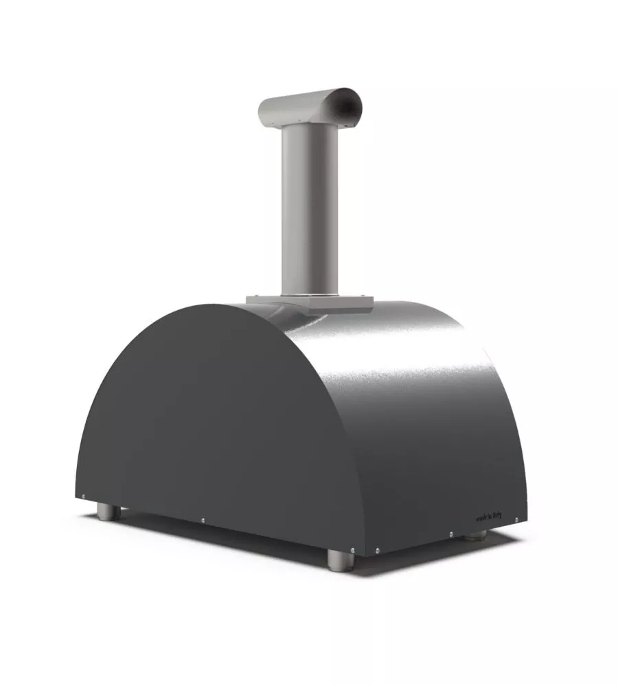 FORNO PIZZA A LEGNA ALFA "MODERNO" COLORE NERO 3 PIZZE