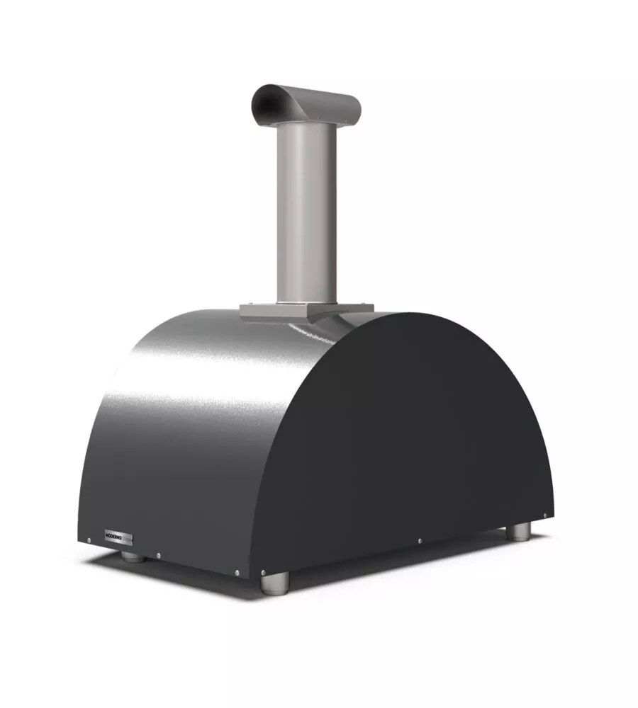 FORNO PIZZA A LEGNA ALFA "MODERNO" COLORE NERO 3 PIZZE
