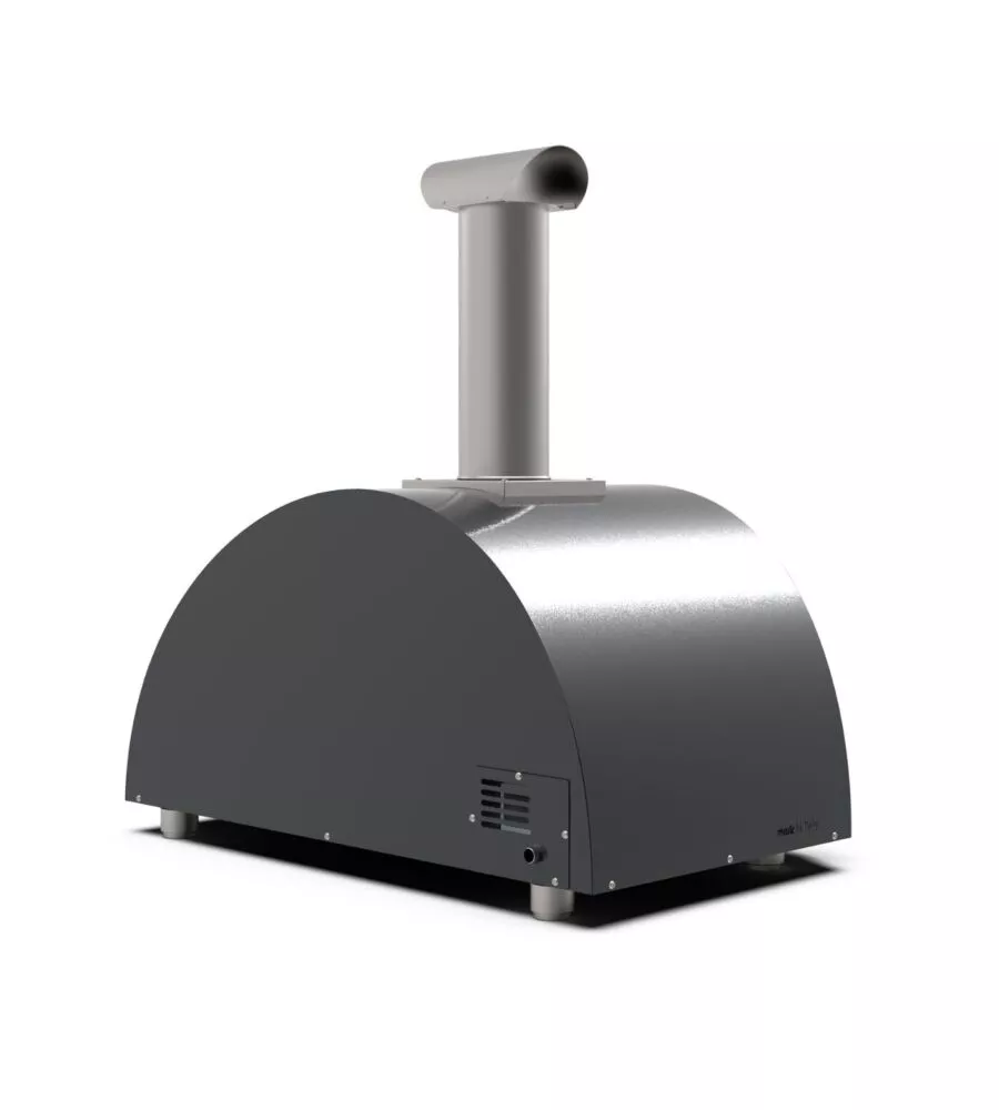 FORNO PIZZA A GAS ALFA "MODERNO" NERO 3 PIZZE