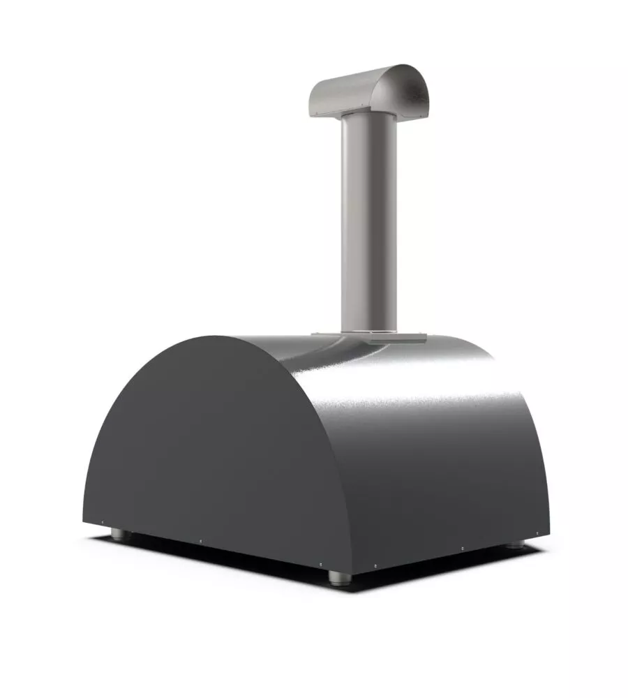 FORNO PIZZA A LEGNA ALFA "MODERNO" COLORE NERO 5 PIZZE