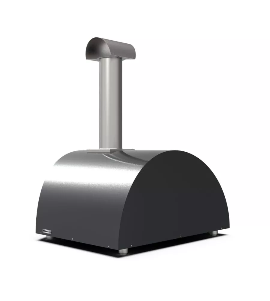 FORNO PIZZA A LEGNA ALFA "MODERNO" COLORE NERO 5 PIZZE