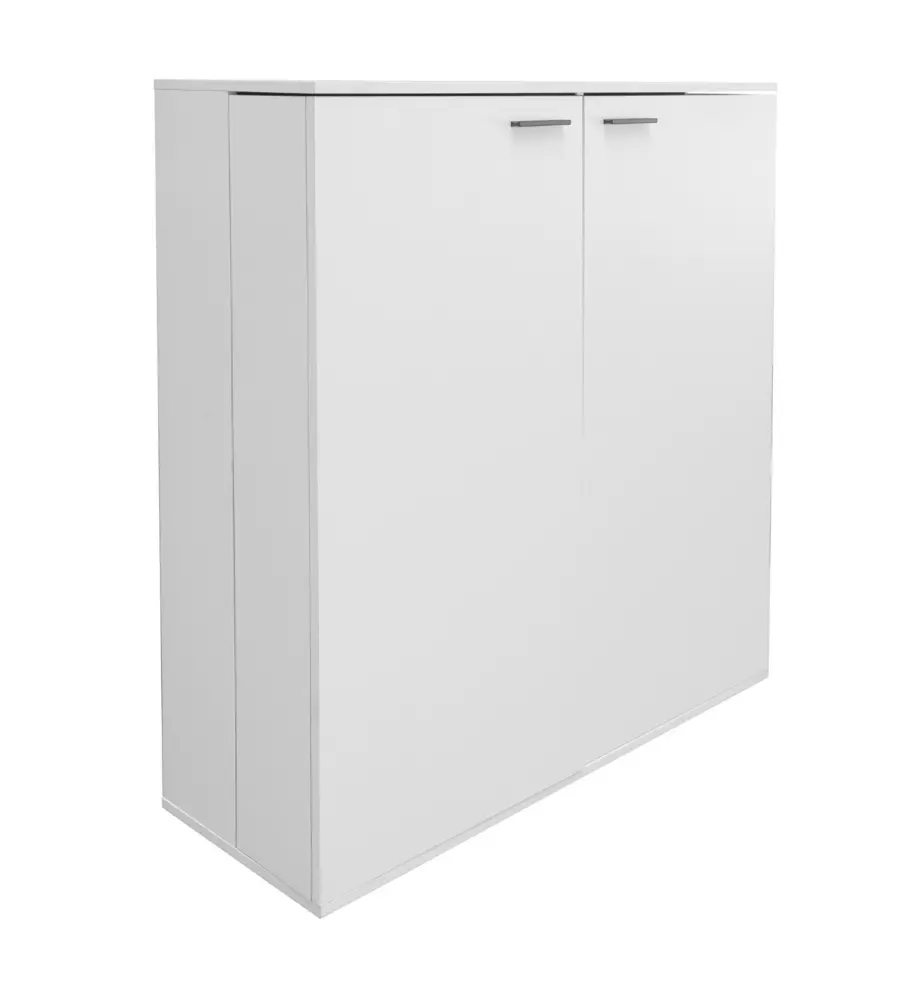 SCARPIERA 2 ANTE BELLAHOME CON ANTE SALVASPAZIO BIANCO 100X33,8X110 CM