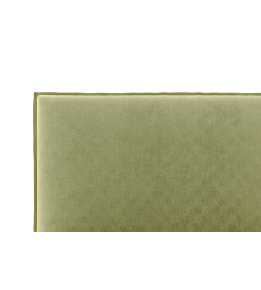 LETTO PIAZZA E MEZZA CONTENITORE "ZOOM" IN TESSUTO VERDE 120X190 CM CM