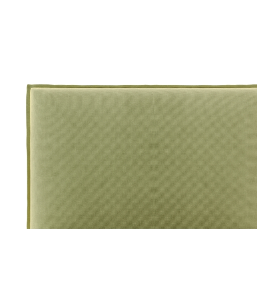 LETTO SINGOLO CONTENITORE "ZOOM" IN TESSUTO VERDE 90X190 CM