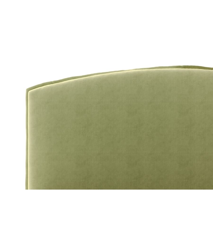 LETTO MATRIMONIALE CONTENITORE "MOON" IN TESSUTO VERDE 160X190 CM