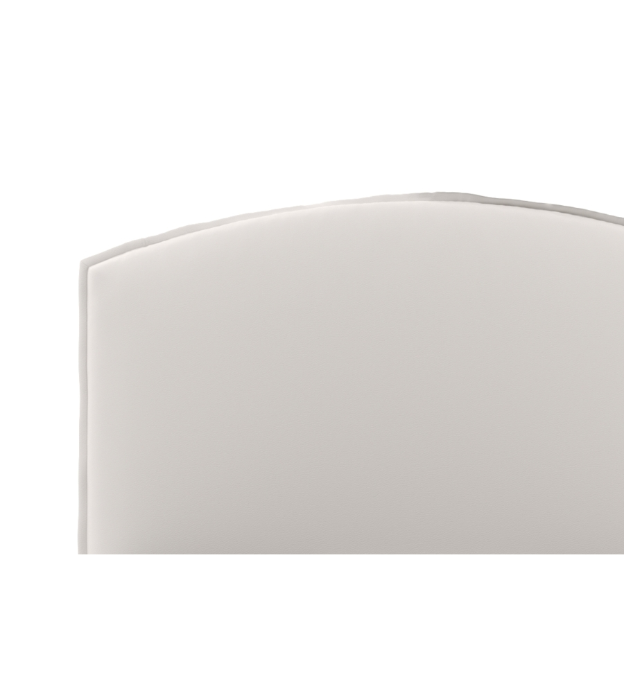 LETTO PIAZZA E MEZZA CONTENITORE "MOON" IN ECOPELLE BIANCO 120X190 CM