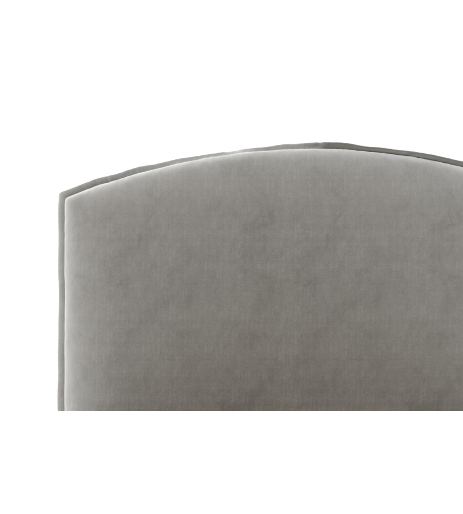 LETTO PIAZZA E MEZZA CONTENITORE "MOON" IN TESSUTO PERLA 120X190 CM