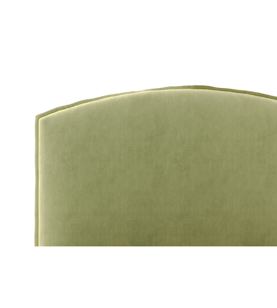 LETTO PIAZZA E MEZZA CONTENITORE "MOON" IN TESSUTO VERDE 120X190 CM