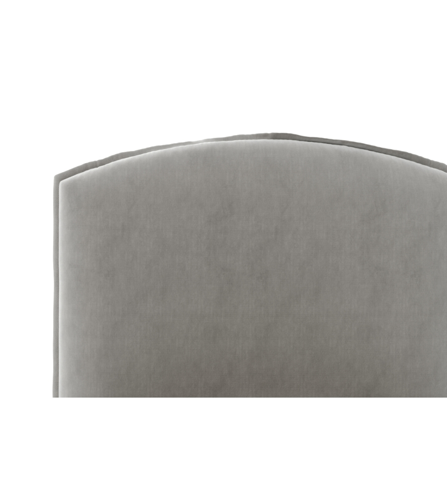 LETTO SINGOLO CONTENITORE "MOON" IN TESSUTO PERLA 90X190 CM
