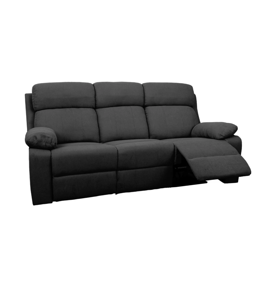 DIVANO 3 POSTI BELLAHOME "ANNIKA" CON RECLINER MANUALE, 198X93X101 CM