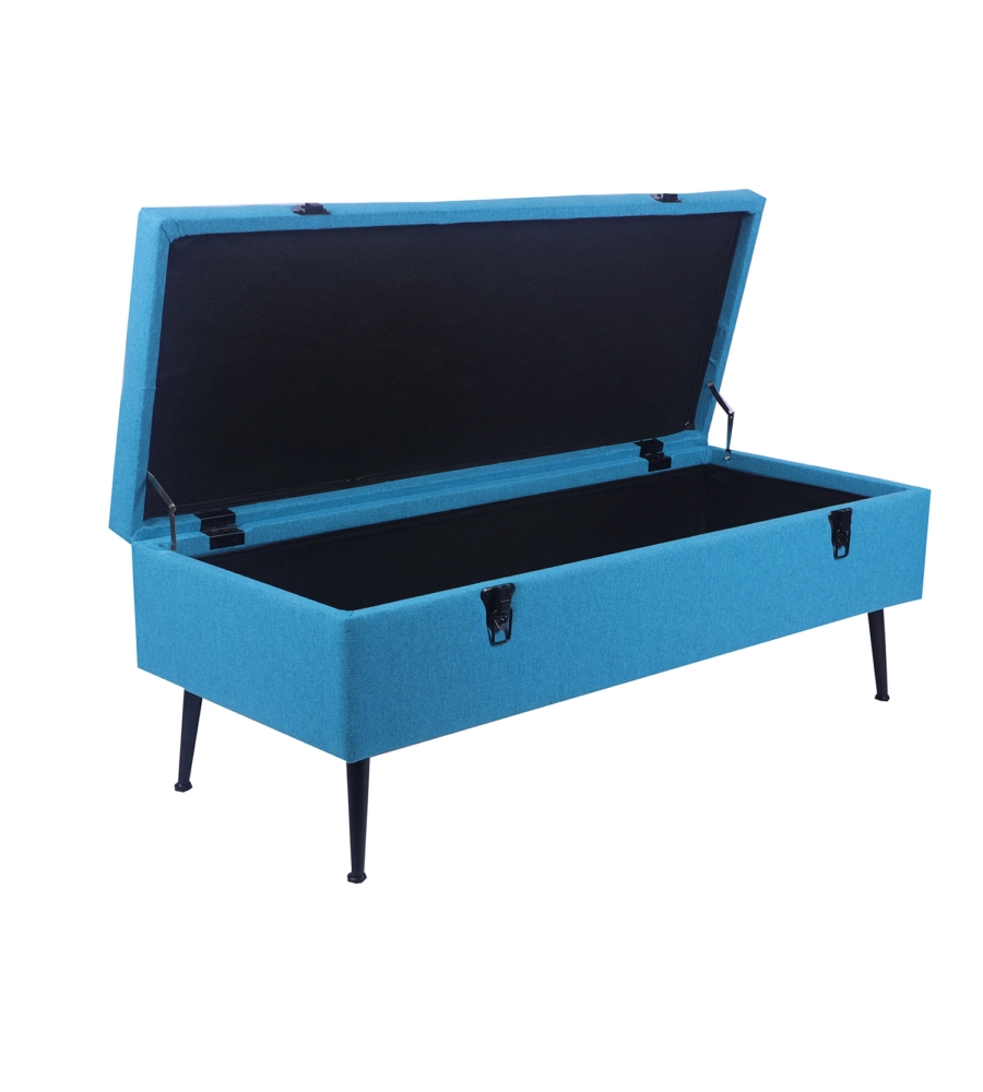 PANCHINA CONTENITORE BELLAHOME "LISA" IN TESSUTO CARTA DA ZUCCHERO, 102X44X40 CM