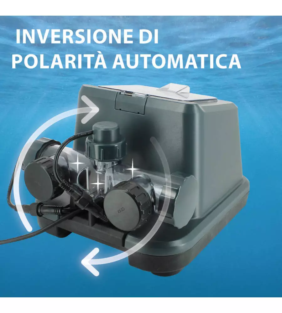 CLORINATORE SALINO PER ELETTROLISI GRE PER PISCINA DA 50 M³ 10 GR/H