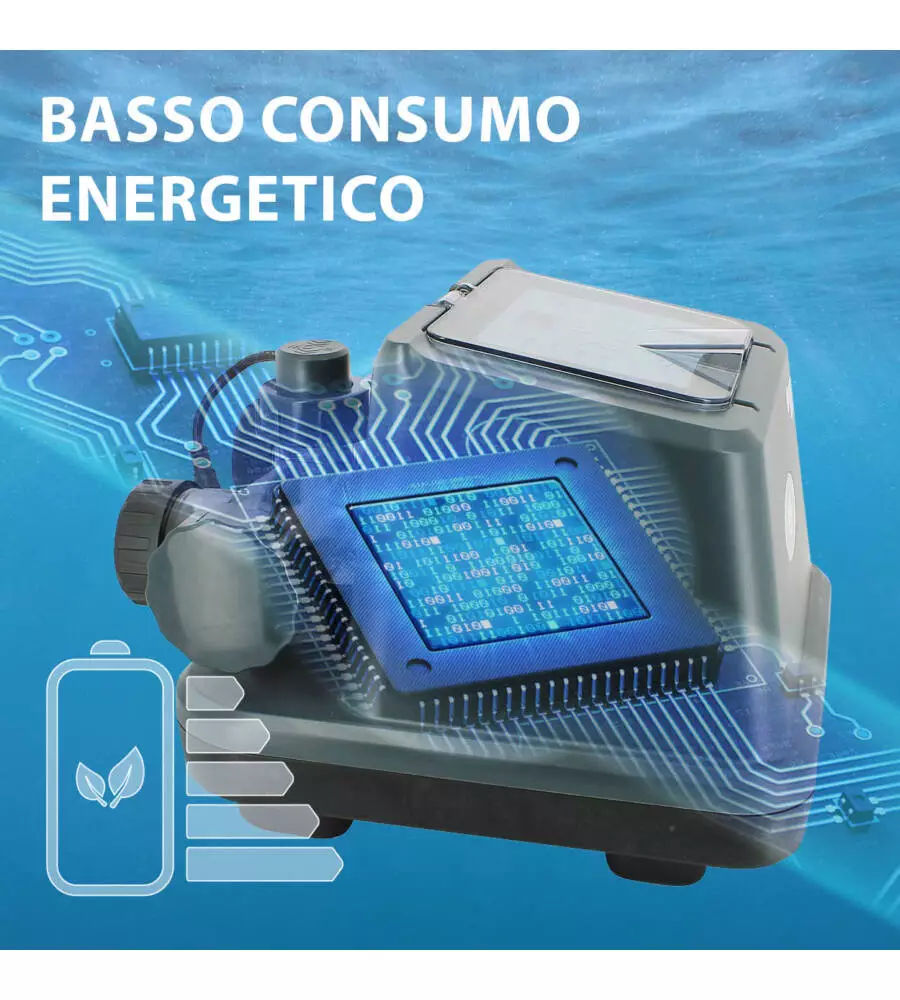 CLORINATORE SALINO PER ELETTROLISI GRE PER PISCINA DA 50 M³ 10 GR/H