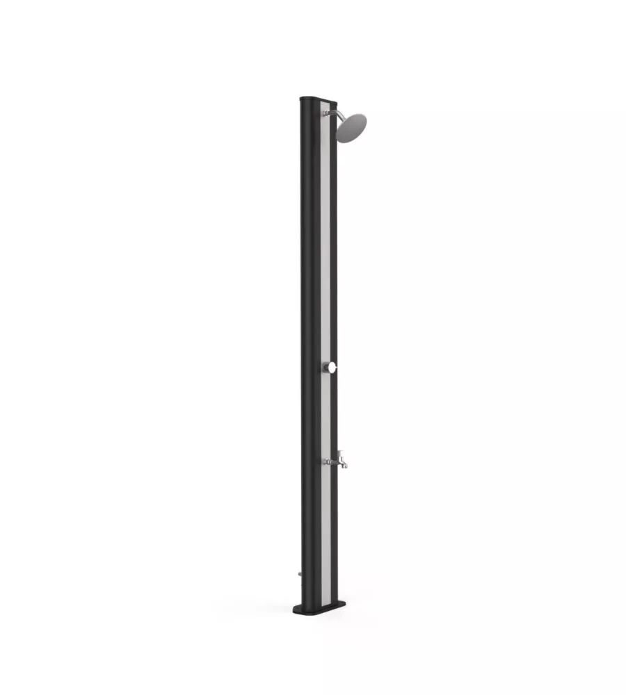 DOCCIA SOLARE PER GIARDINO GRE IN PVC CON LAVAPIEDI 40 L - COD. SSP40