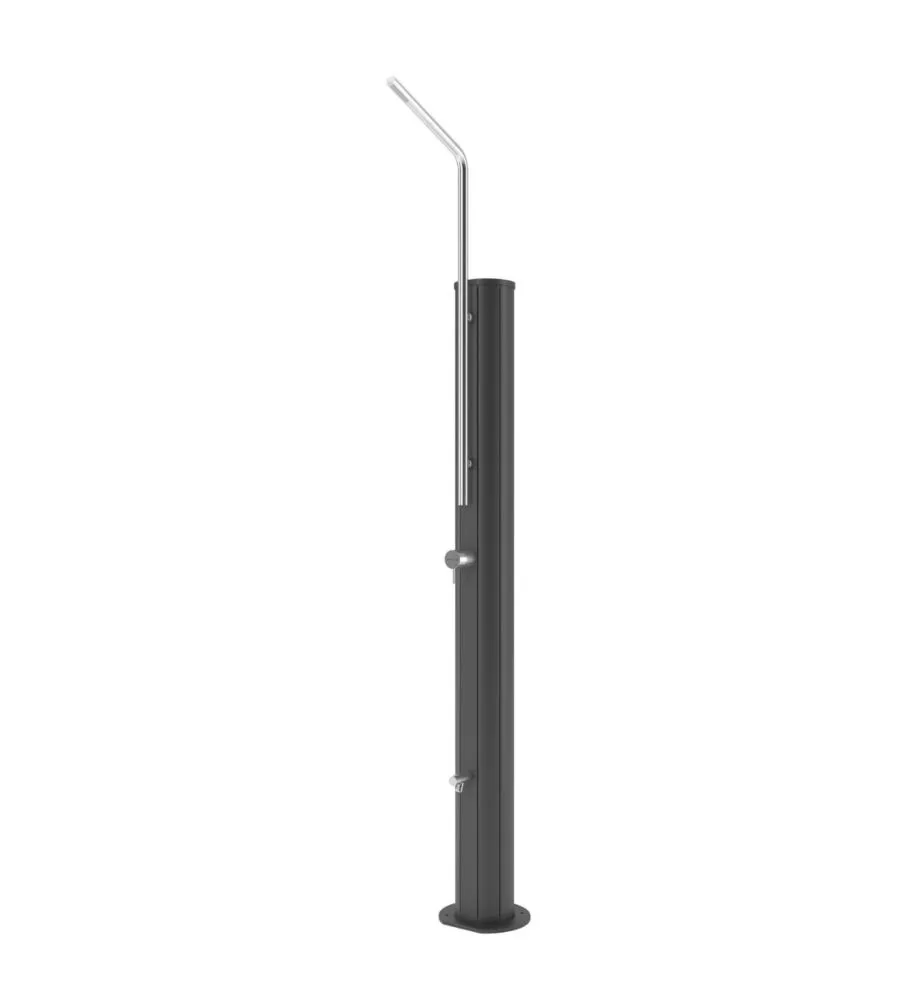DOCCIA SOLARE PER GIARDINO GRE IN ALLUMINIO CON LAVAPIEDI 30 L - COD. SS30S