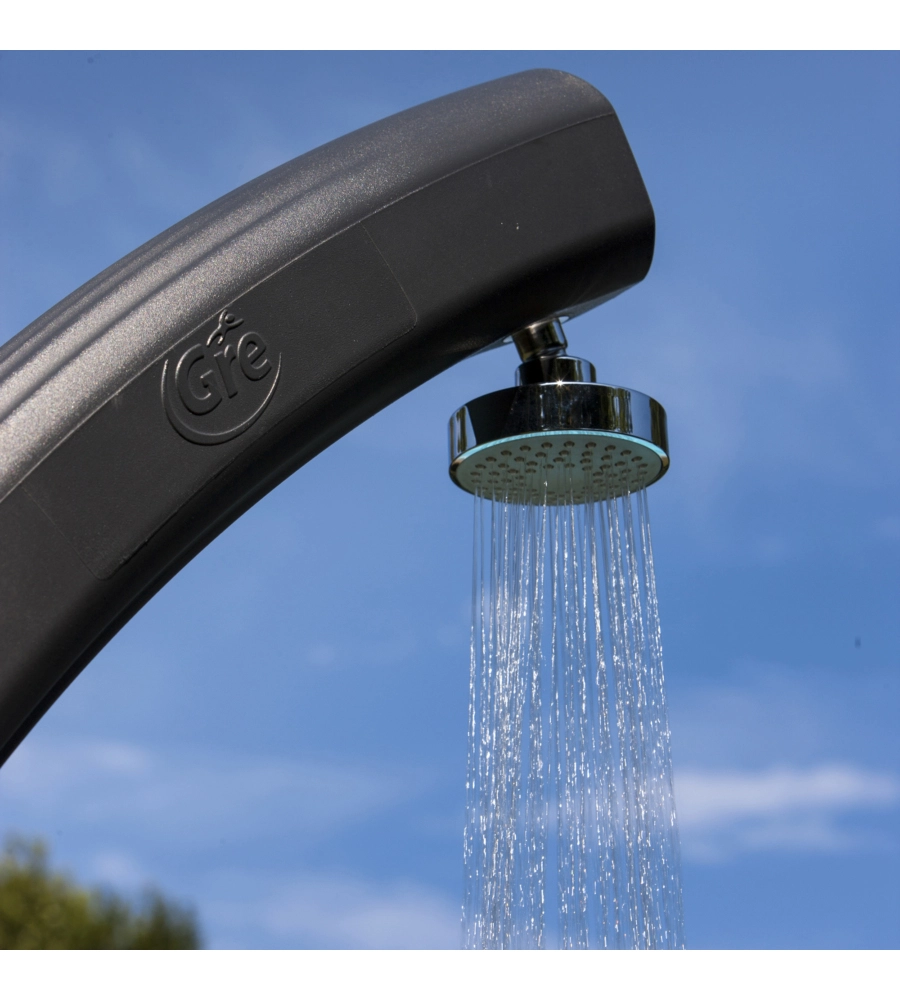 DOCCIA SOLARE PER GIARDINO GRE IN RESINA CON LAVAPIEDI 25 L - COD. SSR25