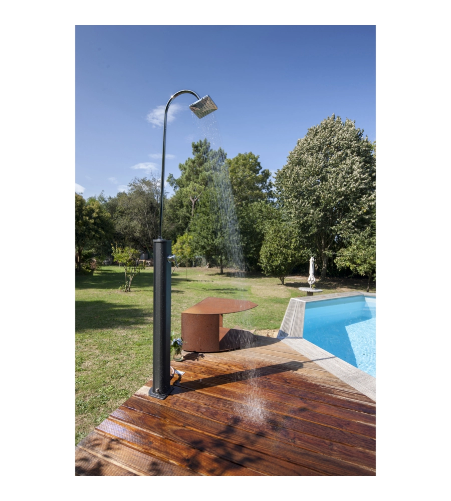 DOCCIA SOLARE SMONTABILE PER GIARDINO GRE IN ALLUMINIO 18 L - COD. SSAL18