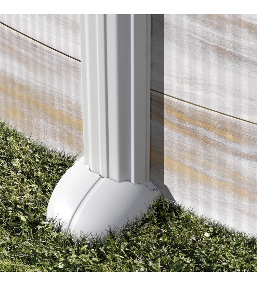 PISCINA FUORI TERRA OVALE GRE "ISLANDA" IN ACCIAIO EFFETTO LEGNO NORDICO 610x375x132 - COD. KITPROV6188N