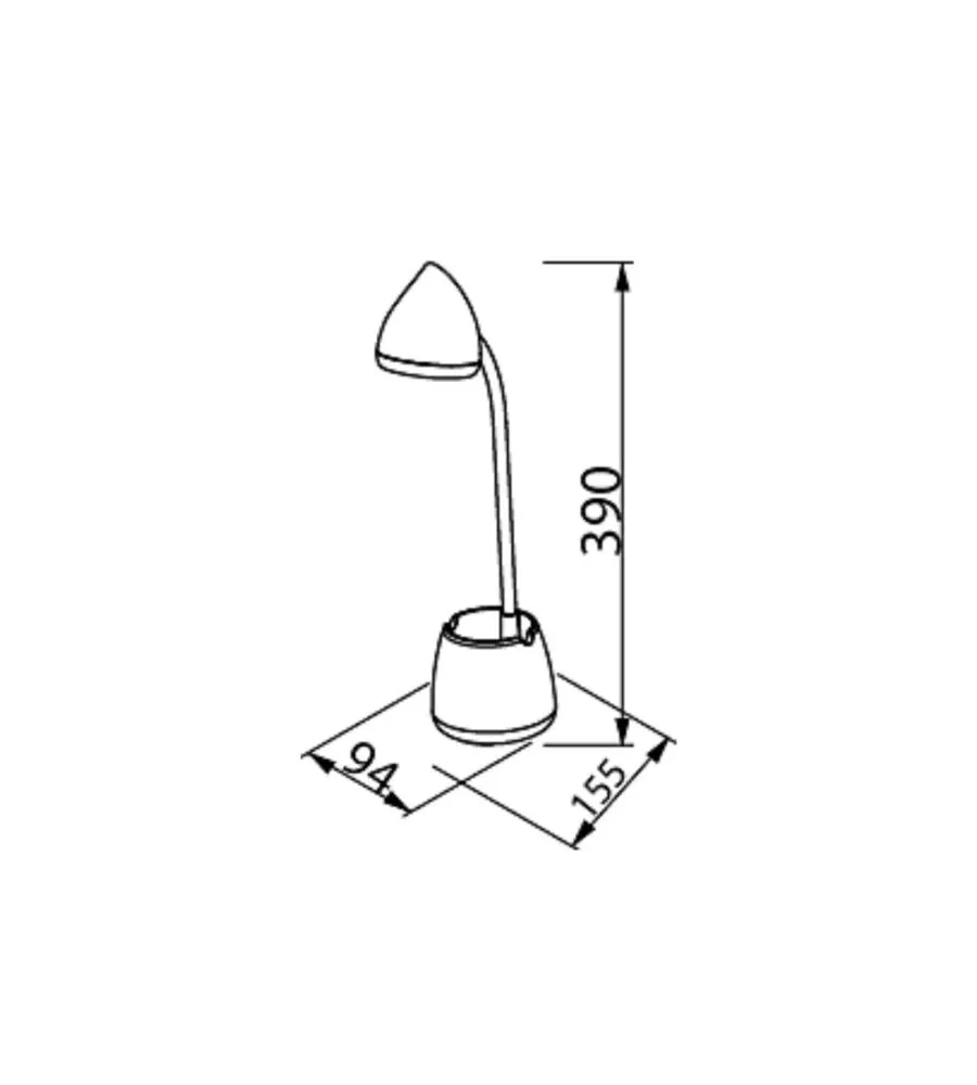LAMPADA LED DA TAVOLO PHILIPS "HAT" BIANCO 3000/4000/5700K