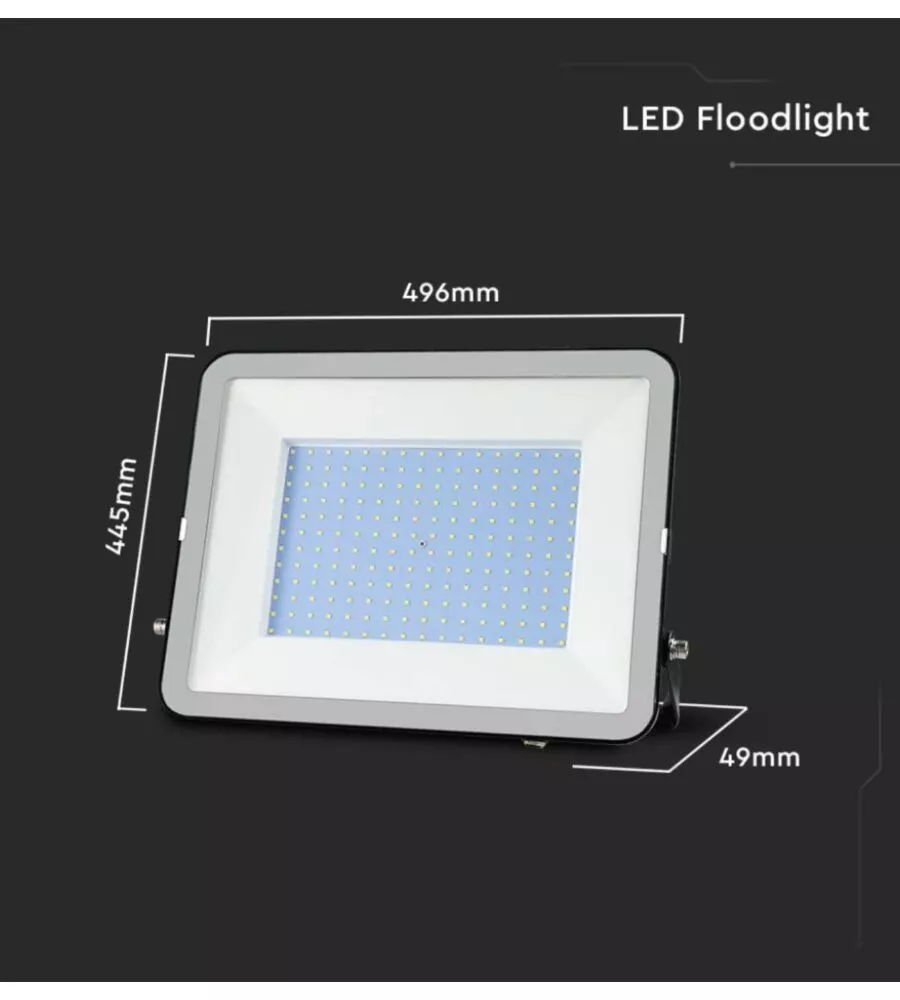 FARO LED DA ESTERNO "FLOODLIGHT" CON CHIP SMD SAMSUNG, 300 W 26390 LM