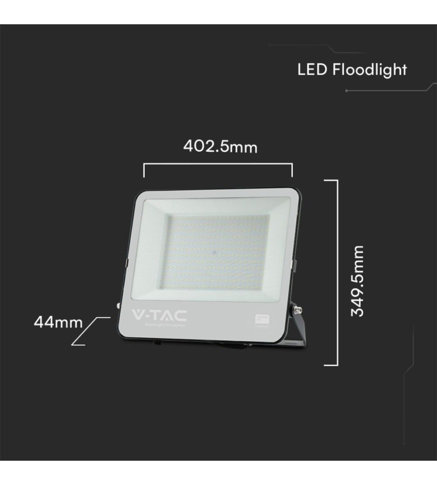 FARO LED DA ESTERNO "FLOODLIGHT" CON SMD SAMSUNG, 200 W 17540 LM