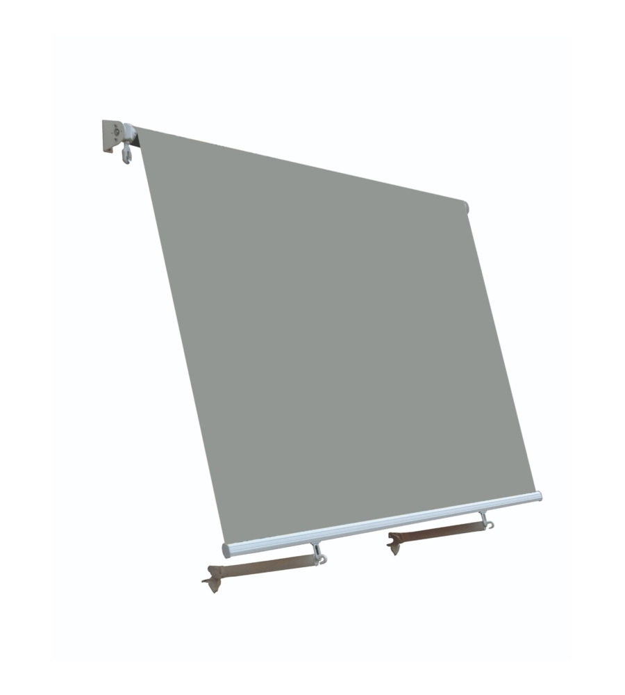 Tenda da sole a caduta con bracci Essenza cenere 245x245 cm