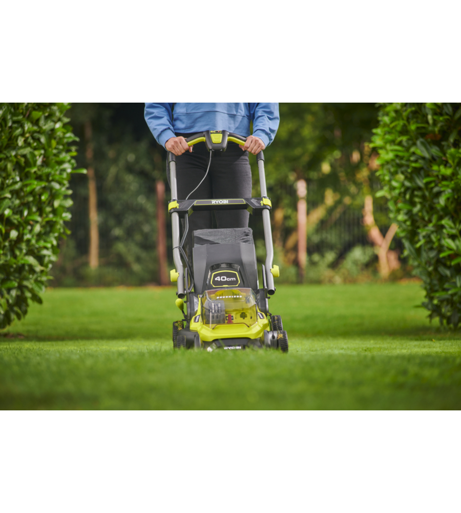 TAGLIAERBA A BATTERIA RYOBI "RY18LMX40C-150" TAGLIO 40CM 18V,BATTERIA 5.0AH INCLUSA