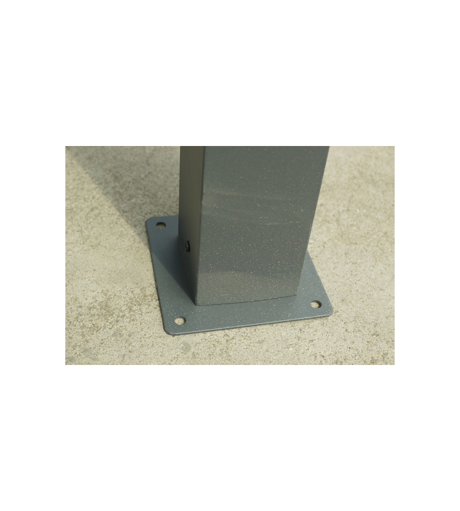 CARPORT AUTO IN ALLUMINIO E POLICARBONATO HABRITA "CAR 3676 ALCC T" 1 POSTO 3,59X7,62X3,60 MT