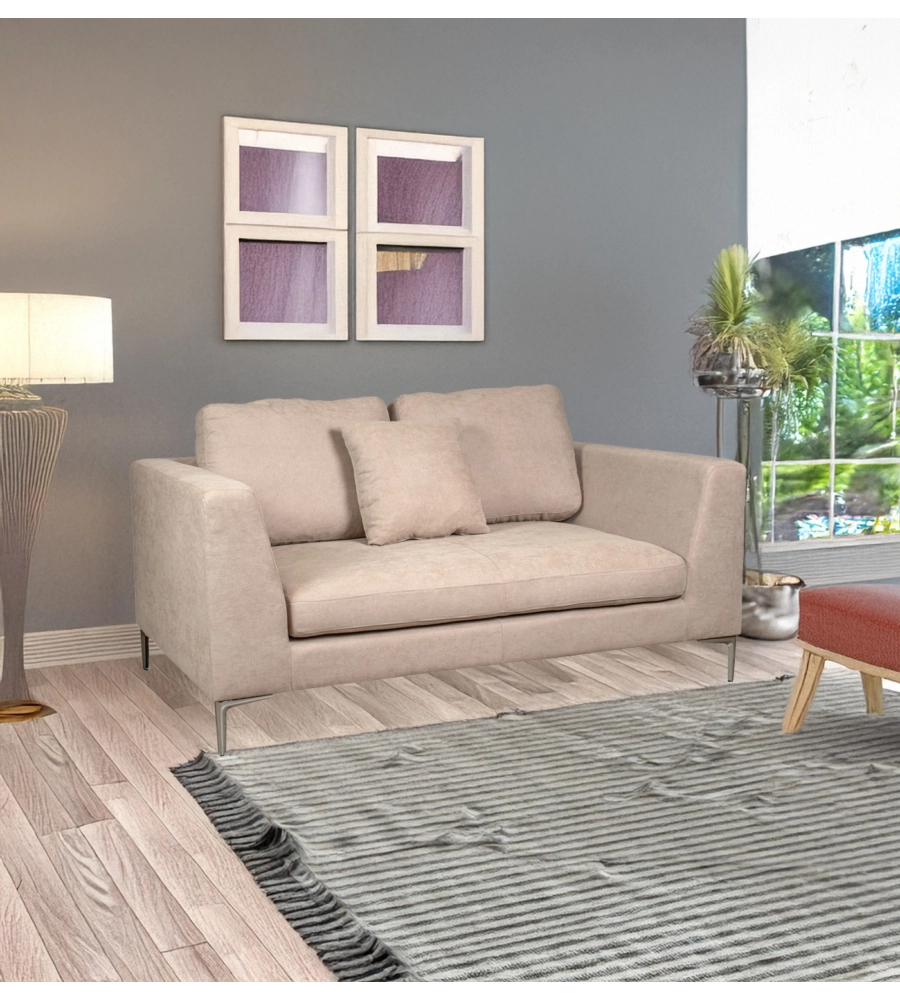 DIVANO 2 POSTI BELLAHOME "CAMILLA" BEIGE 170X104X89 CM