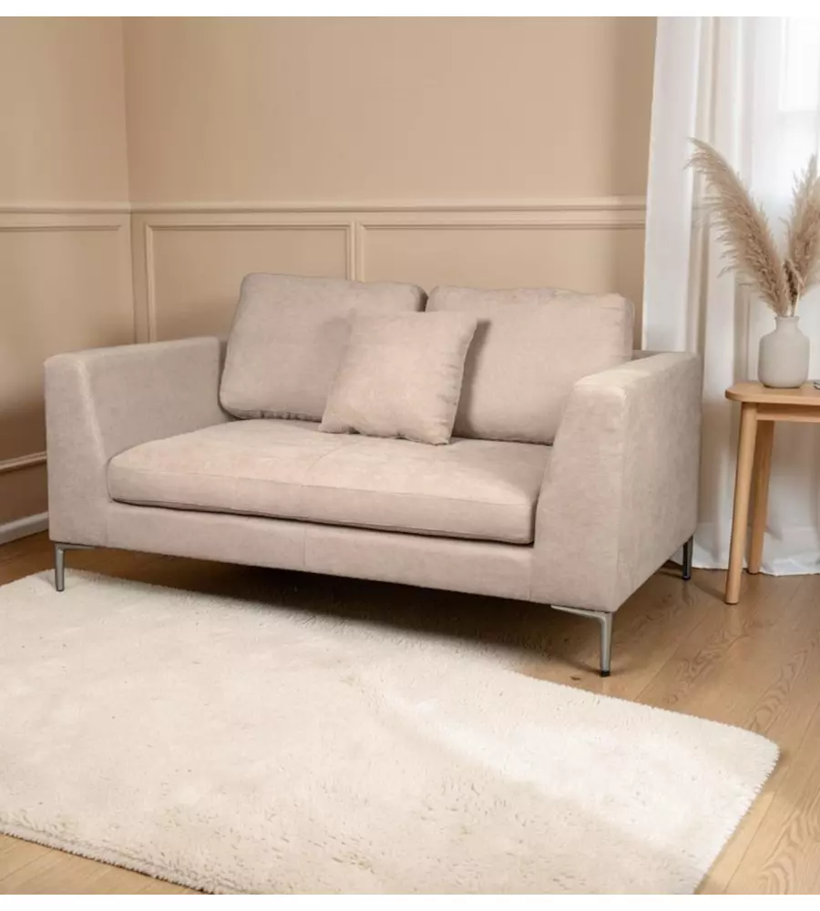 DIVANO 2 POSTI BELLAHOME "CAMILLA" BEIGE 170X104X89 CM