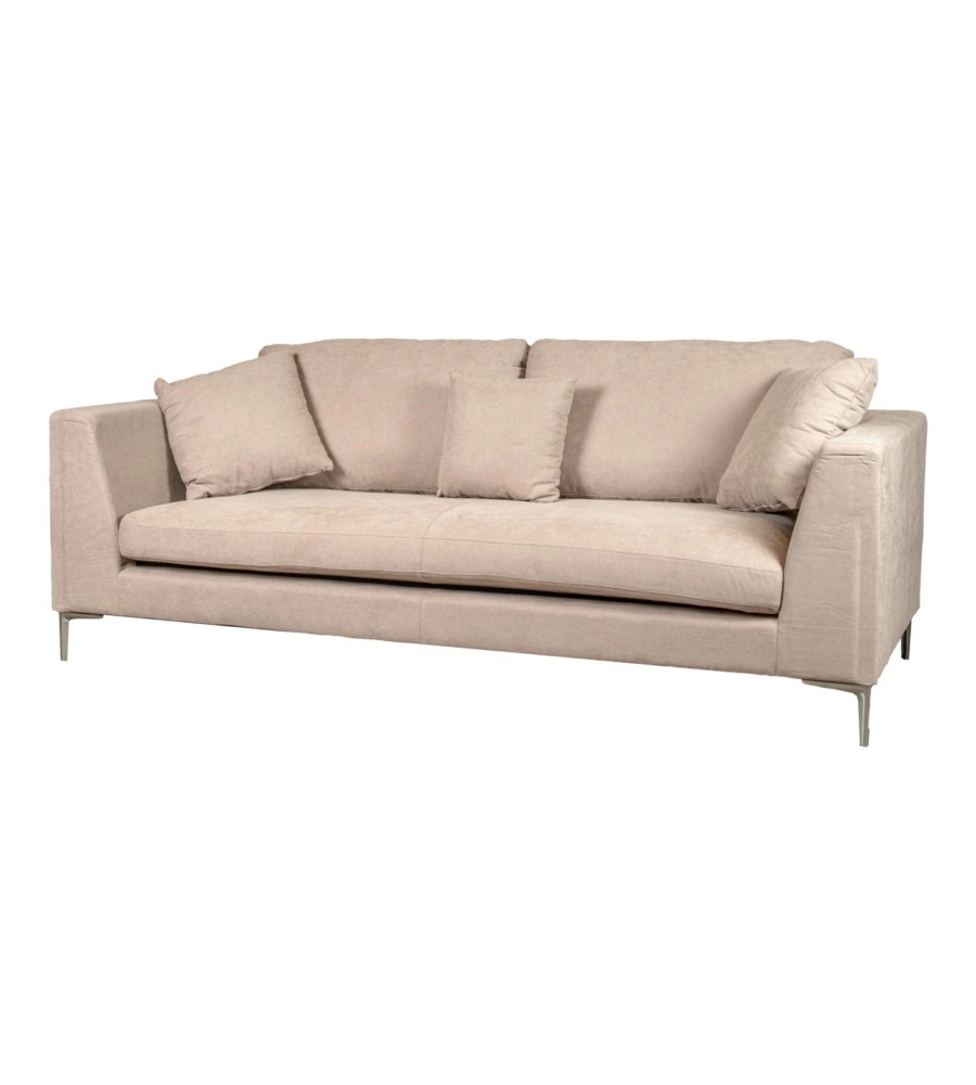 DIVANO 3 POSTI BELLAHOME "CAMILLA" BEIGE 222X104X56,5 CM