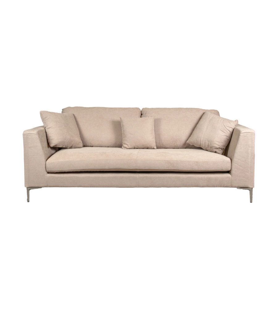 DIVANO 3 POSTI BELLAHOME "CAMILLA" BEIGE 222X104X56,5 CM
