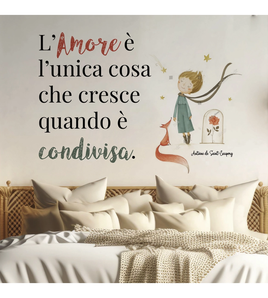STICKER PER PARETI "PICCOLO PRINCIPE", 47X67 CM