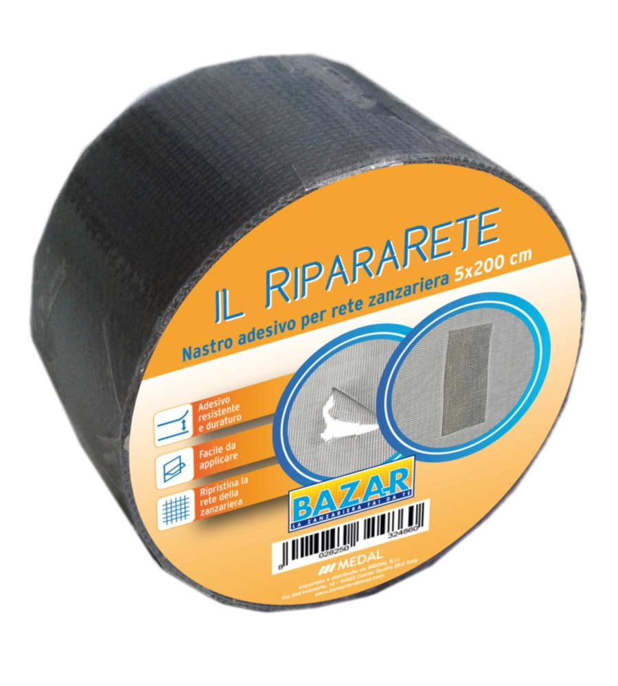 NASTRO ADESIVO PER RIPARAZIONE RETI IN FIBRA DI VETRO 50 MM X 2 MT