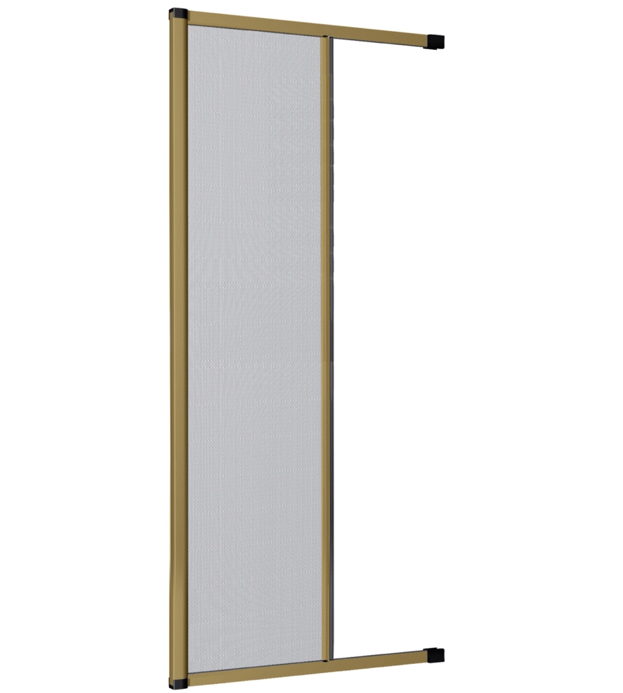 ZANZARIERA ORIZZONTALE CON FRENO PER FINESTRA BRONZO 160X250 CM