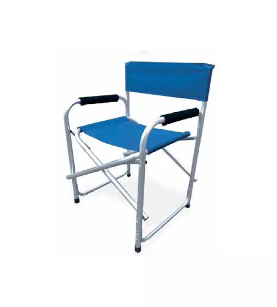 SEDIA DA GIARDINO ESSENZA "REGISTA" IN ALLUMINIO E PVC BLU 47X57X79 CM