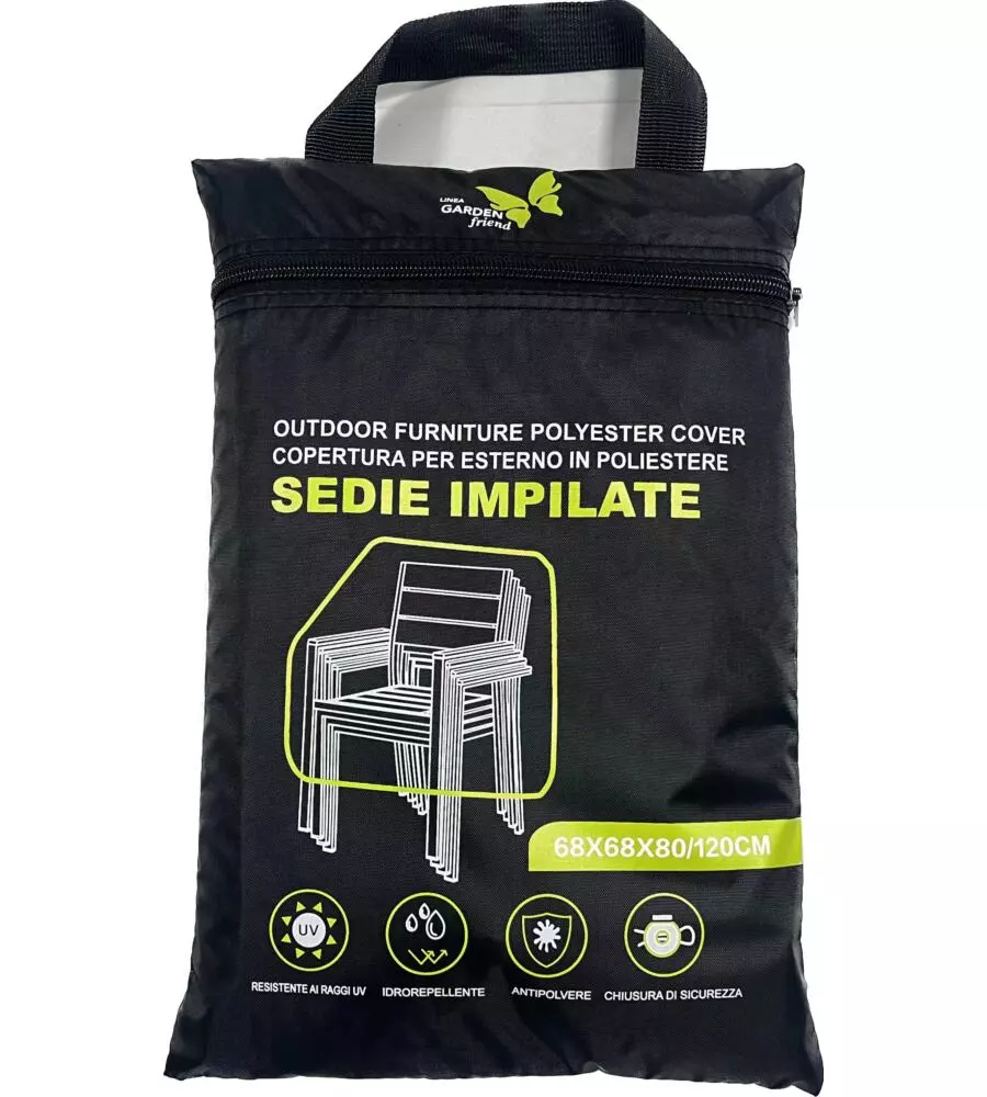 TELO DI COPERTURA PER SEDIE IMPILATE ESSENZA 66X68X80/120 CM