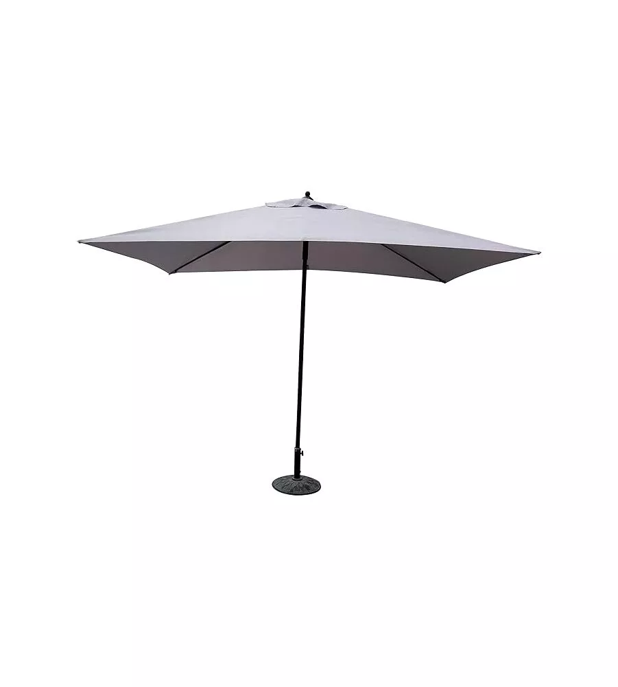 OMBRELLONE DA GIARDINO RETTANGOLARE ESSENZA PUSH UP IN POLIESTERE GRIGIO 2X3 MT