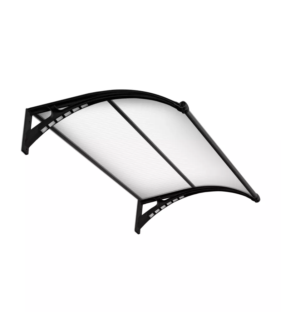 PENSILINA ESSENZA IN POLICARBONATO OPACO CON LED E PROFILO CENTRALE NERO 150X100 CM