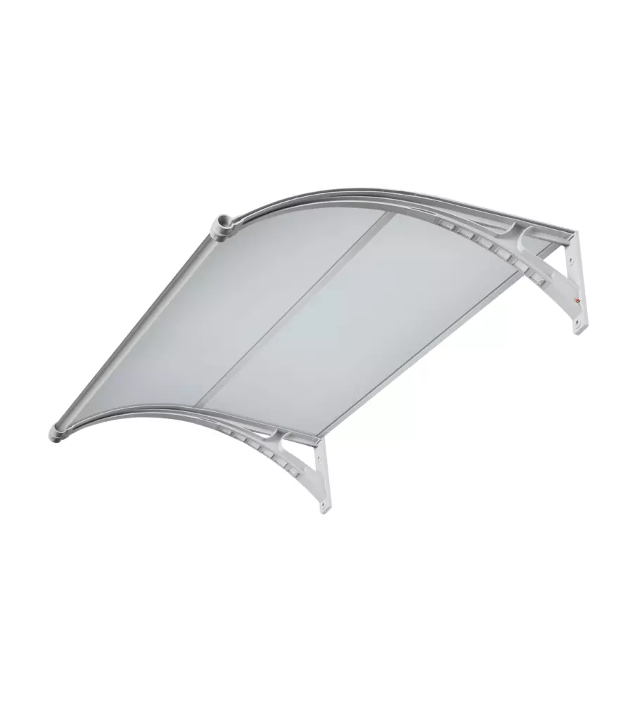 PENSILINA ESSENZA IN POLICARBONATO OPACO CON LED E PROFILO CENTRALE GRIGIO 150X100 CM
