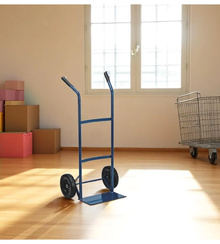 CARRELLO TRASPORTO ESSENZA IN ACCIAIO PORTATA 80 KG 38X48X100 CM