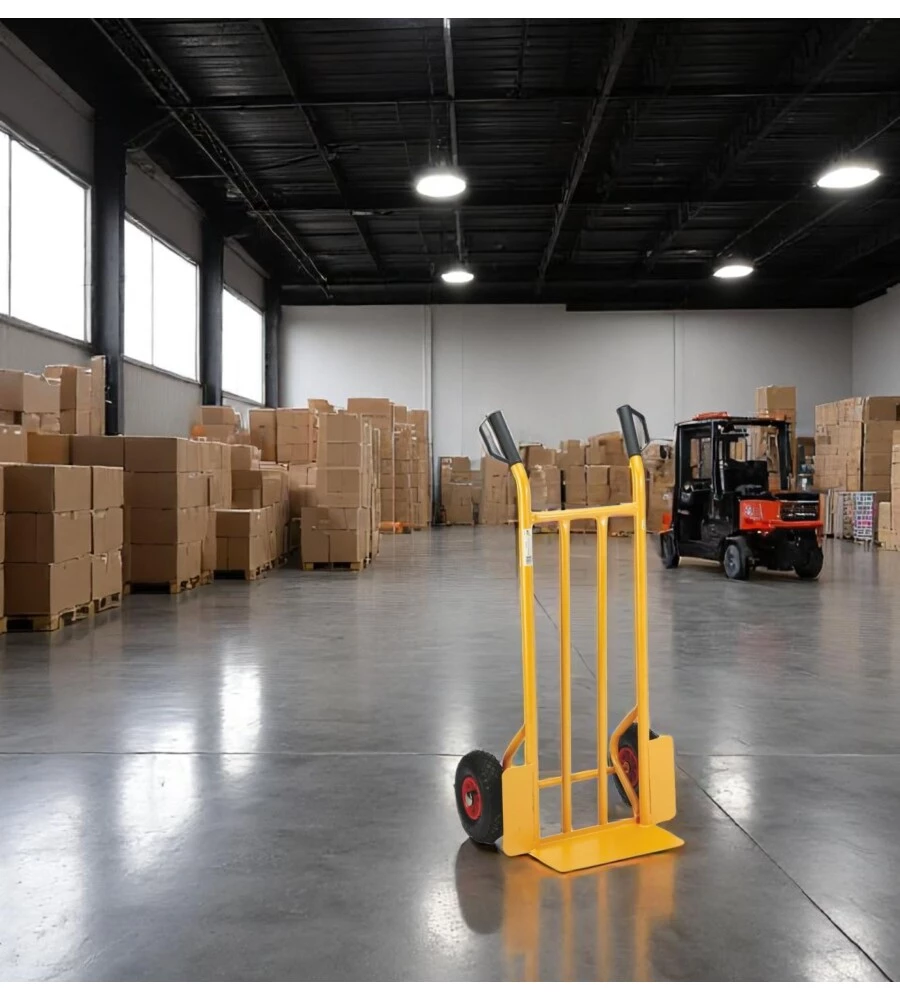 CARRELLO TRASPORTO ESSENZA IN ACCIAIO PORTATA 300 KG 61X48X120 CM