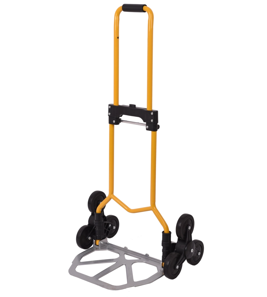 CARRELLO SALISCALE PIEGHEVOLE ESSENZA IN ACCIAIO PORTATA 70 KG 50,5X42X100 CM
